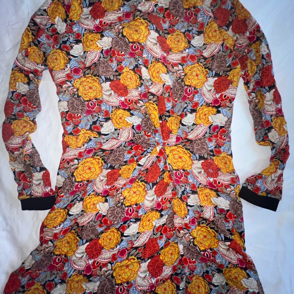 TRF Collection Floral Long Sleeve Dress, Medium